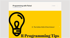 Desktop Screenshot of fahadusman.com