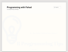 Tablet Screenshot of fahadusman.com